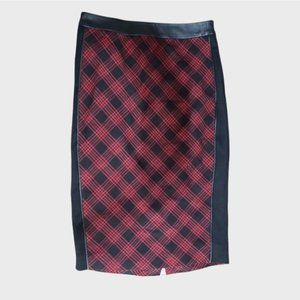 THE LIMITED Plaid Pencil Skirt Size 2